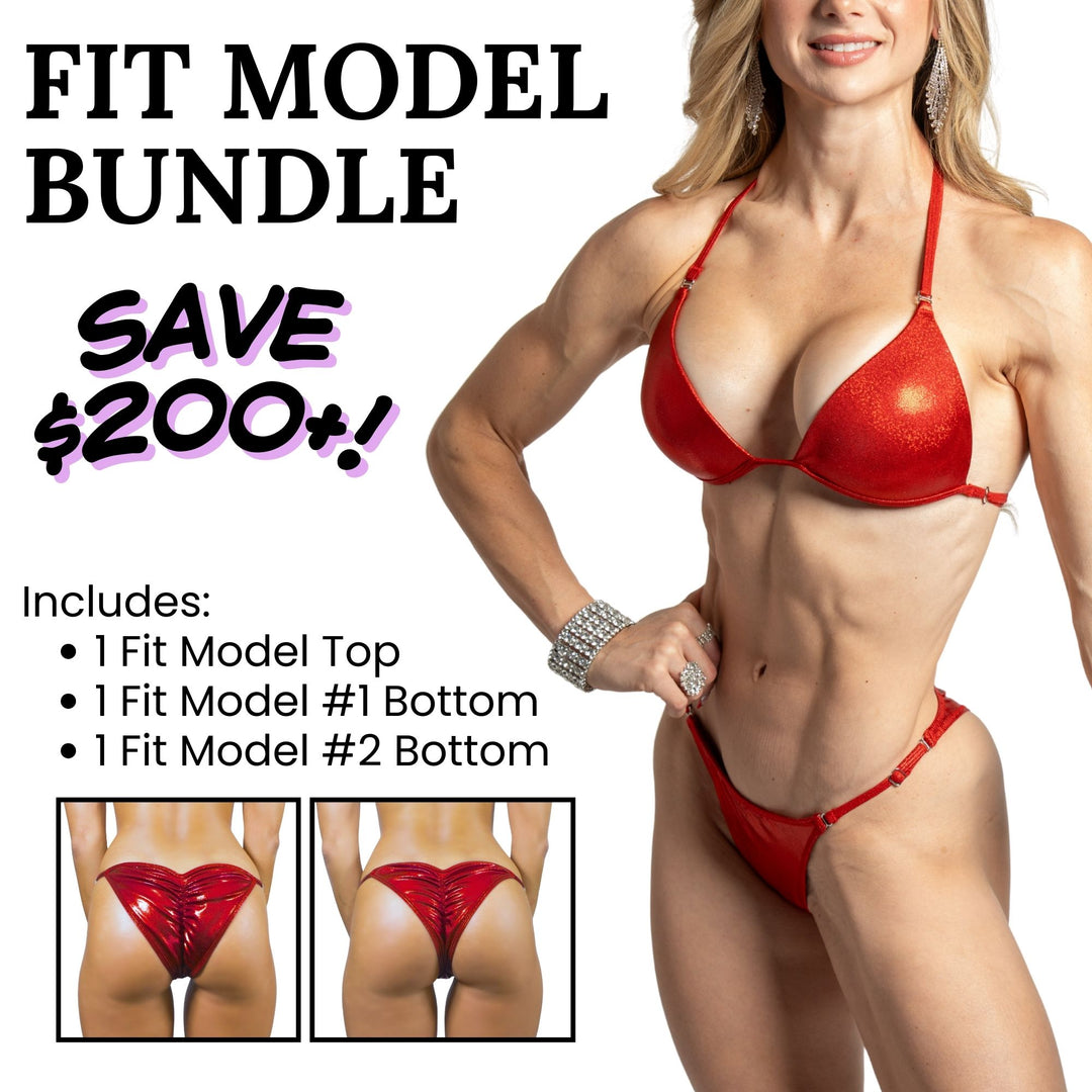 Find the perfect suit for your NPC Fit Model Competition. Angel Competition Bikinis is the best source for your Fit Model Competition Suit. 