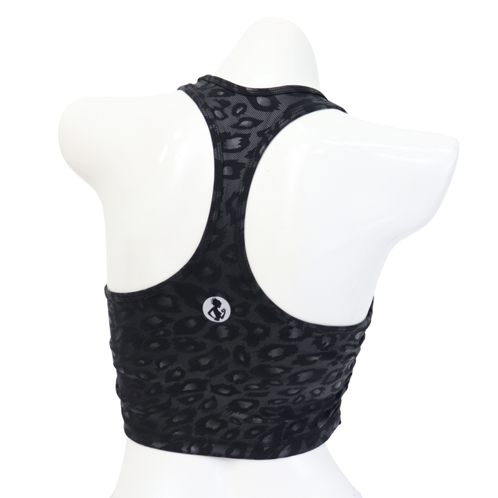 QS CL: Crystalized Black Cheetah Sports Bra- Small  Angel Competition BikinisThe best NPC Competition Suits for the Bikini Division, Fit Model Division Suits, and bodybuilding suits.