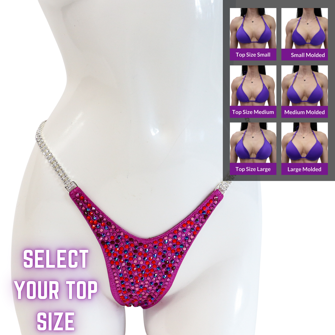 QS SZ: Diamond Shimmer. Hologram Mulberry. Wellness Micro.  Angel Competition BikinisThe best NPC Competition Suits for the Bikini Division, Fit Model Division Suits, and bodybuilding suits.