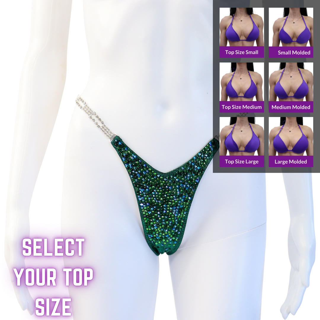QS SZ: Kimber's Lucky Charm Radiance. Wellness Pro.  Angel Competition BikinisThe best NPC Competition Suits for the Bikini Division, Fit Model Division Suits, and bodybuilding suits.