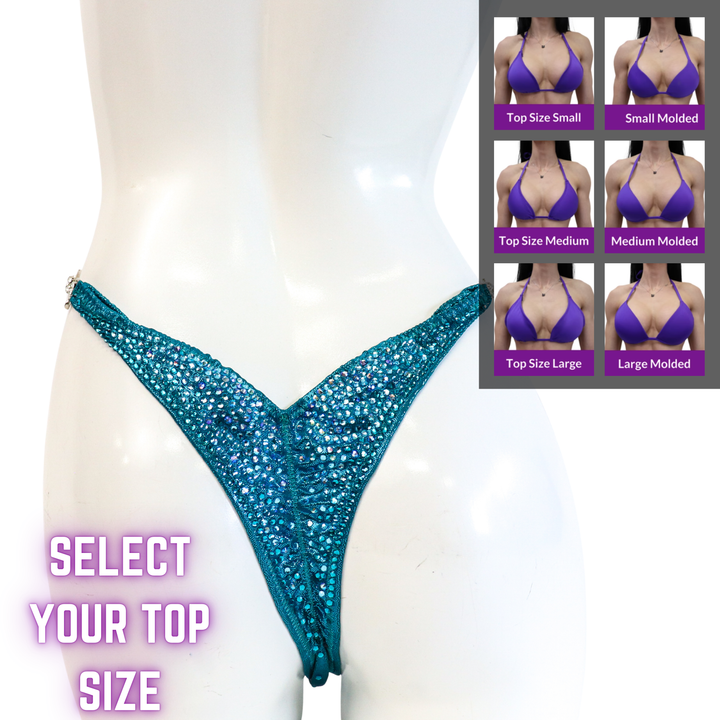 QS SZ: Crystal Nova 4 Color. Hologram Teal. Select Your Top/Pro.  Angel Competition BikinisThe best NPC Competition Suits for the Bikini Division, Fit Model Division Suits, and bodybuilding suits.