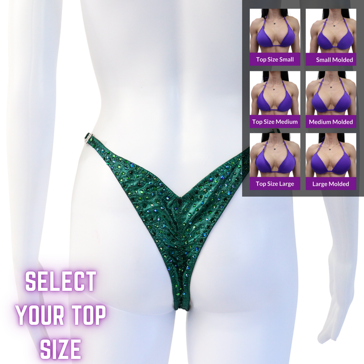 QS SZ: Kimber's Lucky Charm Radiance. Wellness Pro.  Angel Competition BikinisThe best NPC Competition Suits for the Bikini Division, Fit Model Division Suits, and bodybuilding suits.