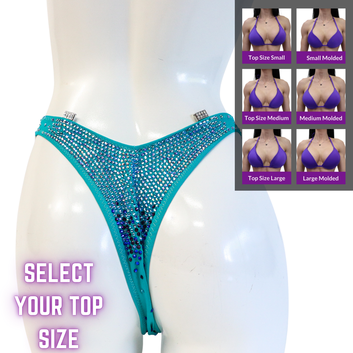 QS SZ: Aqua Pro Gradient. Select Your Top/Standard Figure.  Angel Competition BikinisThe best NPC Competition Suits for the Bikini Division, Fit Model Division Suits, and bodybuilding suits.