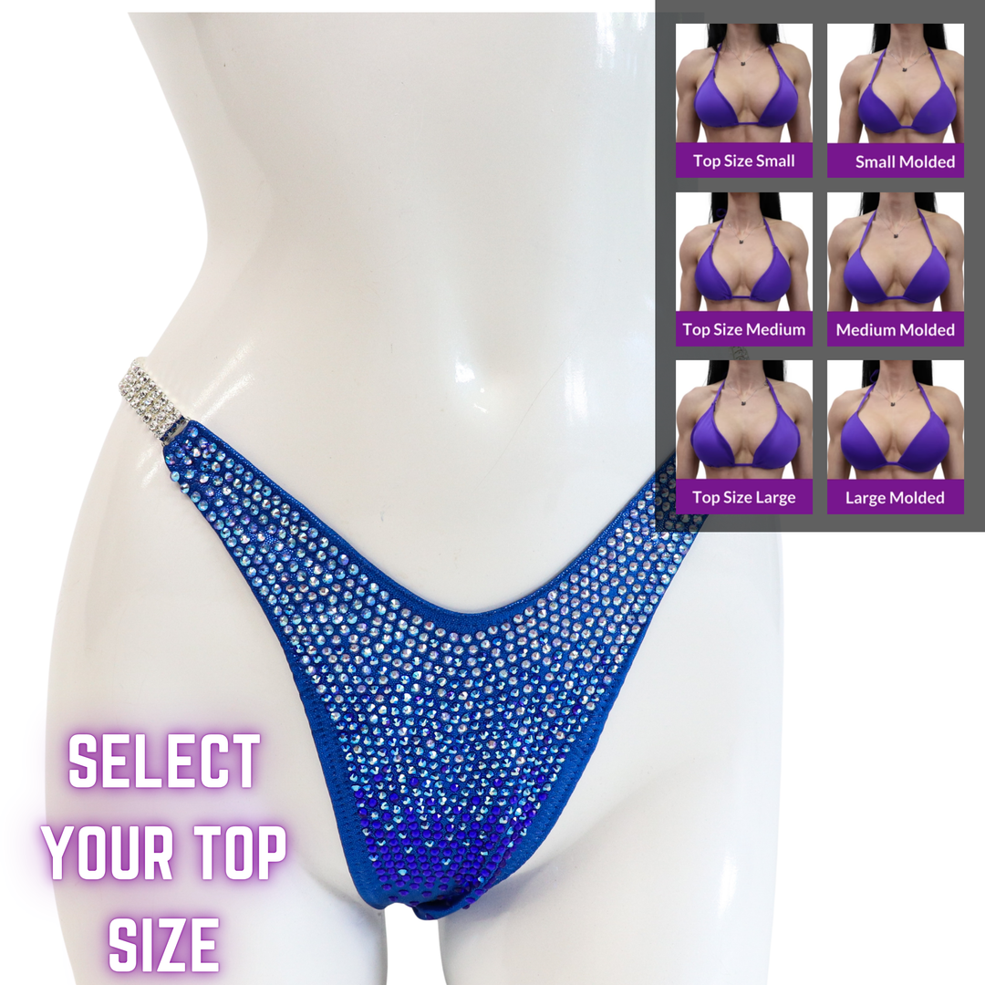 QS SZ: Frozen Faded Gradient. Select Your Top/Standard Figure.  Angel Competition BikinisThe best NPC Competition Suits for the Bikini Division, Fit Model Division Suits, and bodybuilding suits.