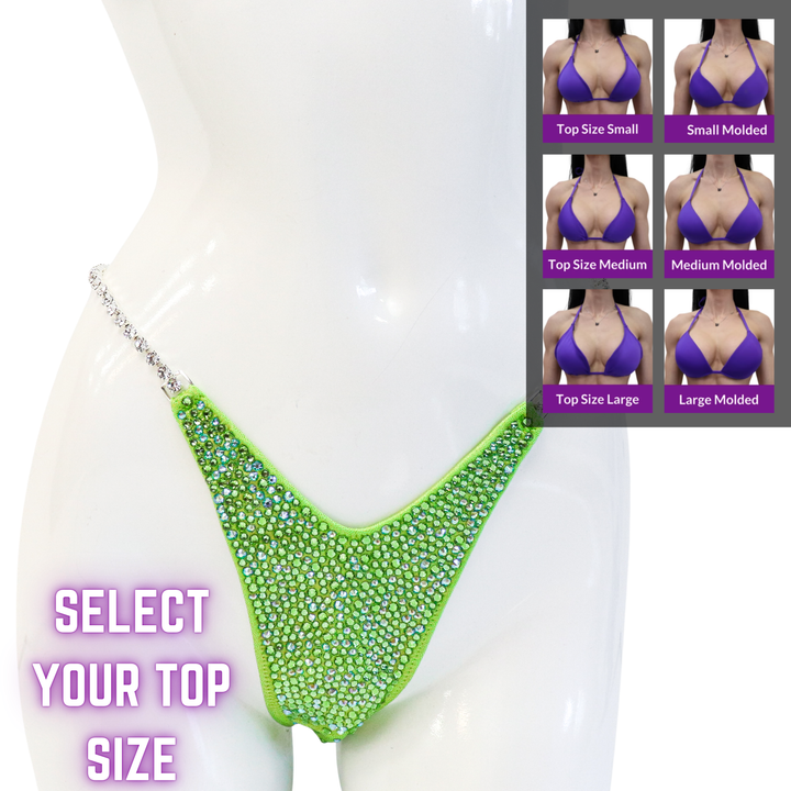 QS SZ: Deshae's Tinkerbelle Radiance. Select Your Top/Custom Modest Pro.  Angel Competition BikinisThe best NPC Competition Suits for the Bikini Division, Fit Model Division Suits, and bodybuilding suits.