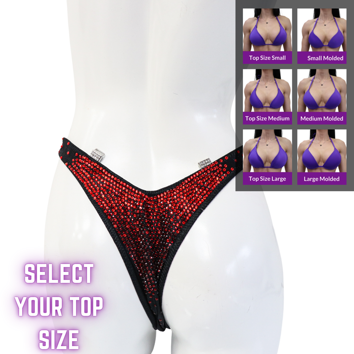 QS SZ: Angel Pro Gradient. Wet Black. Select Your Top/Standard Figure.  Angel Competition BikinisThe best NPC Competition Suits for the Bikini Division, Fit Model Division Suits, and bodybuilding suits.