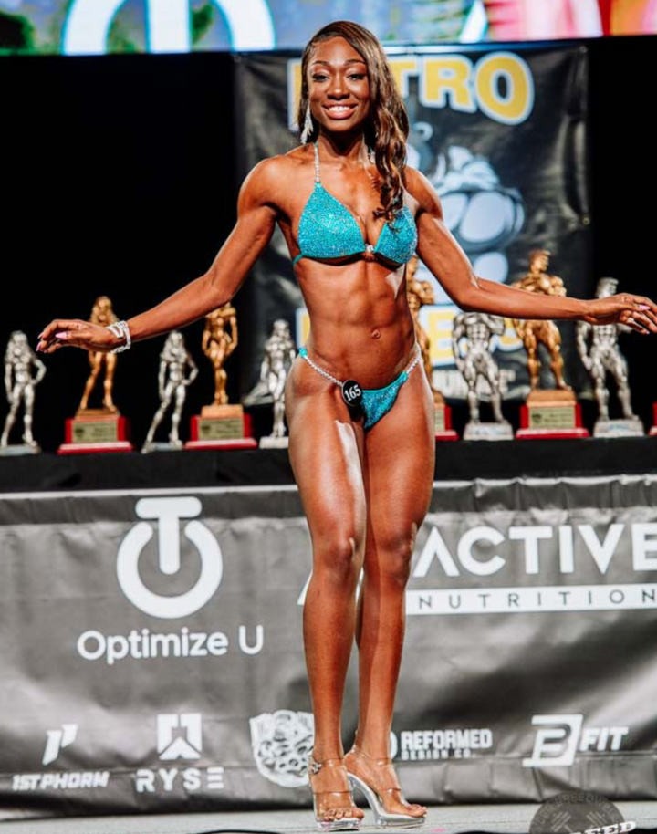 Aqua Rainbow Radiance  Angel Competition BikinisThe best NPC Competition Suits for the Bikini Division, Fit Model Division Suits, and bodybuilding suits.