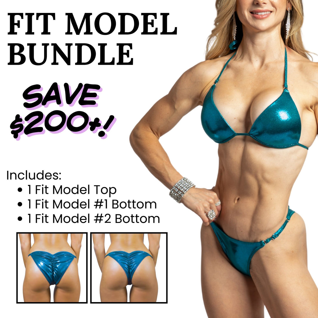 Find the perfect suit for your NPC Fit Model Competition. Angel Competition Bikinis is the best source for your Fit Model Competition Suit. 