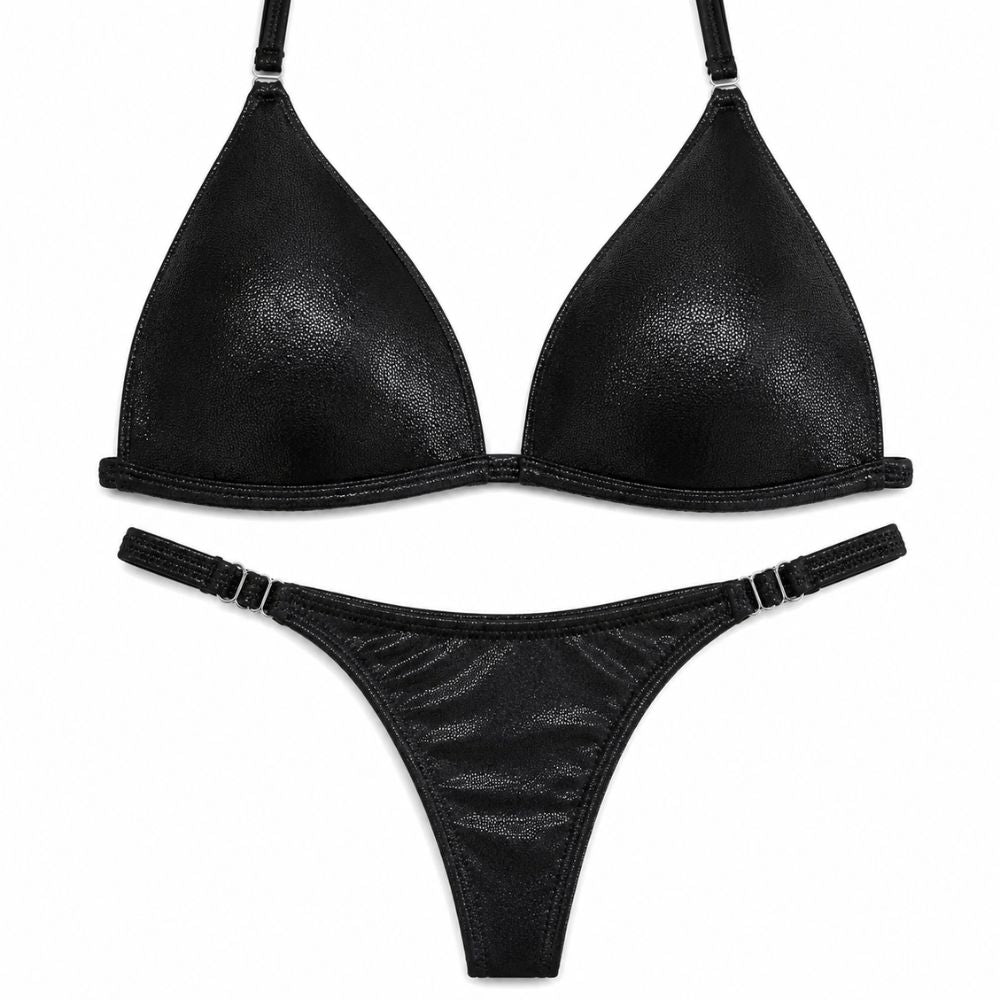 Black Practice Suit Fit Model Suit  Angel Competition BikinisThe best NPC Competition Suits for the Bikini Division, Fit Model Division Suits, and bodybuilding suits.
