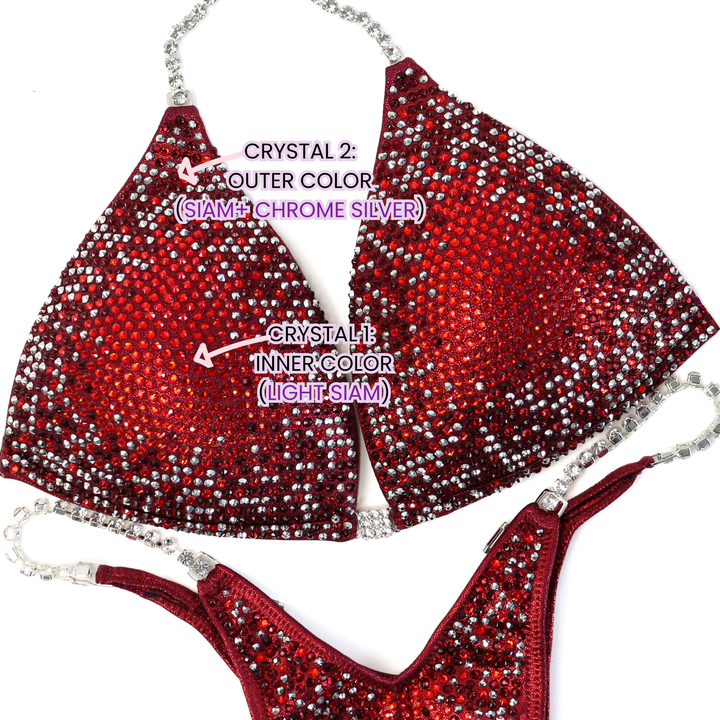 Custom Crystal Nova 2 Color  Angel Competition BikinisThe best NPC Competition Suits for the Bikini Division, Fit Model Division Suits, and bodybuilding suits.
