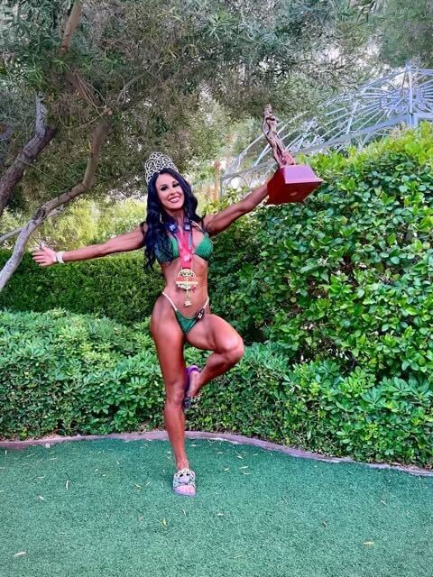 Ashley Kaltwasser's Aurora Lights Suit for NPC Bikini Competitors
