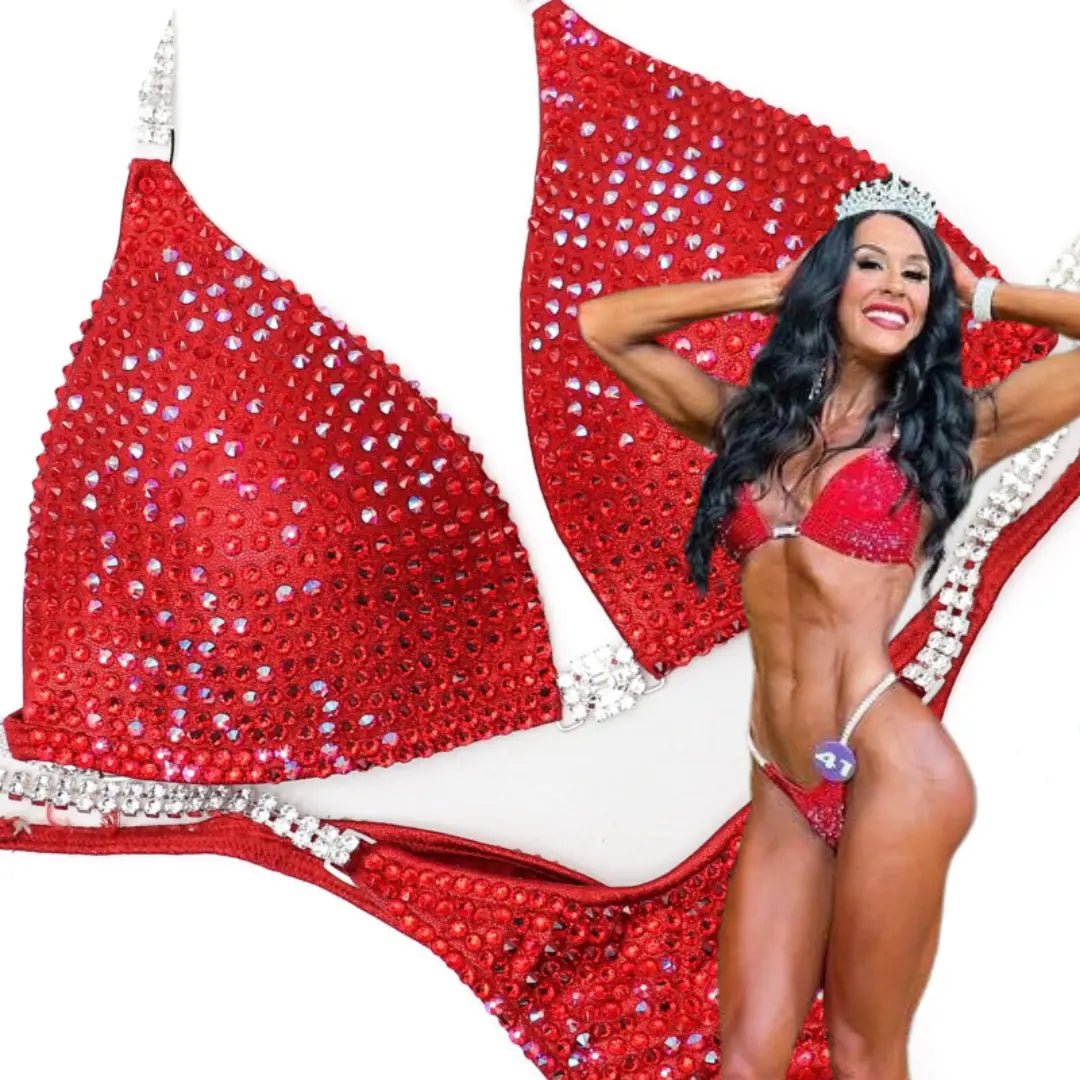 Ashley K's Cherry Bomb Trinity  Angel Competition BikinisNPC Competition Suits