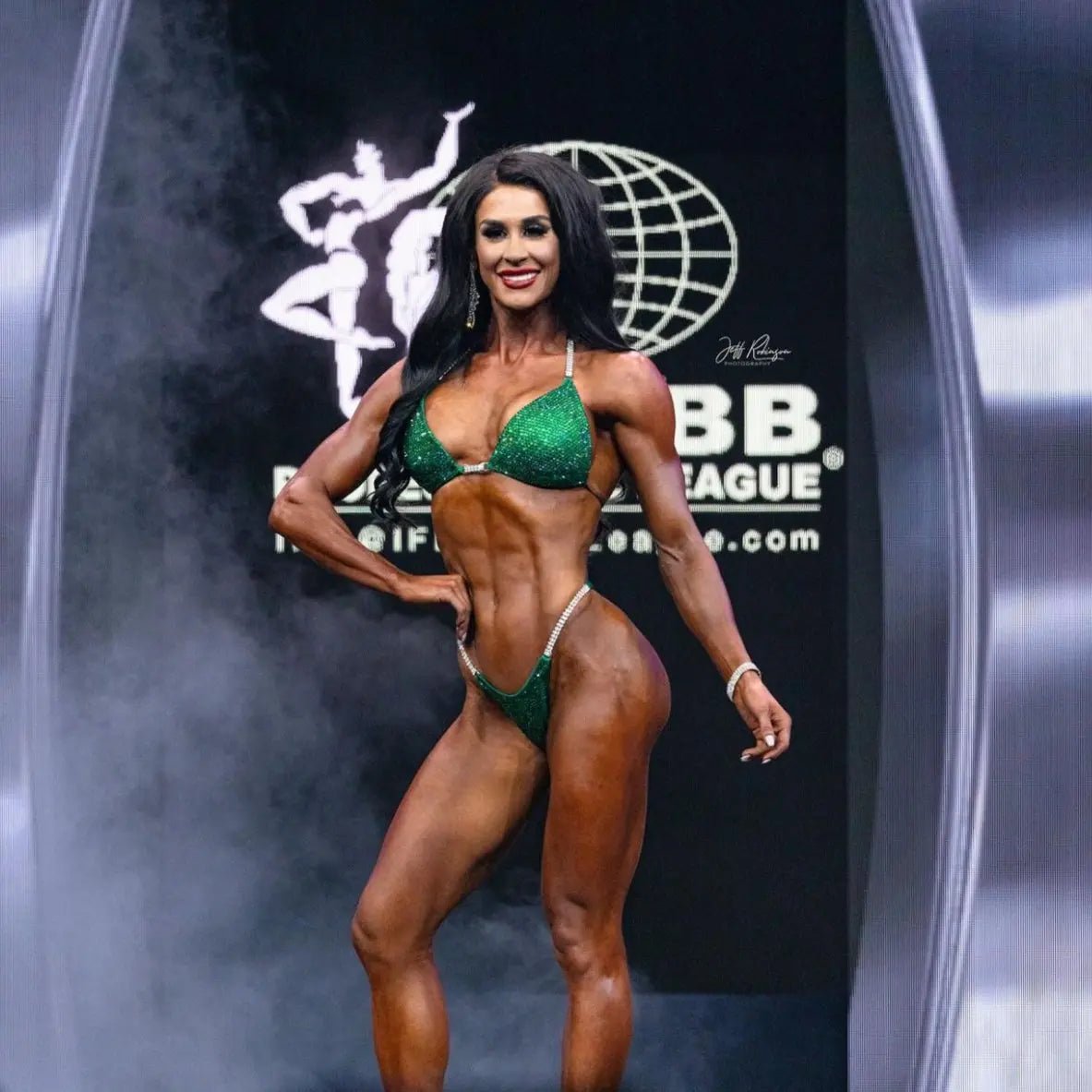 Ashley Kaltwasser's 60th Olympia Green Competition Bikini – Angel