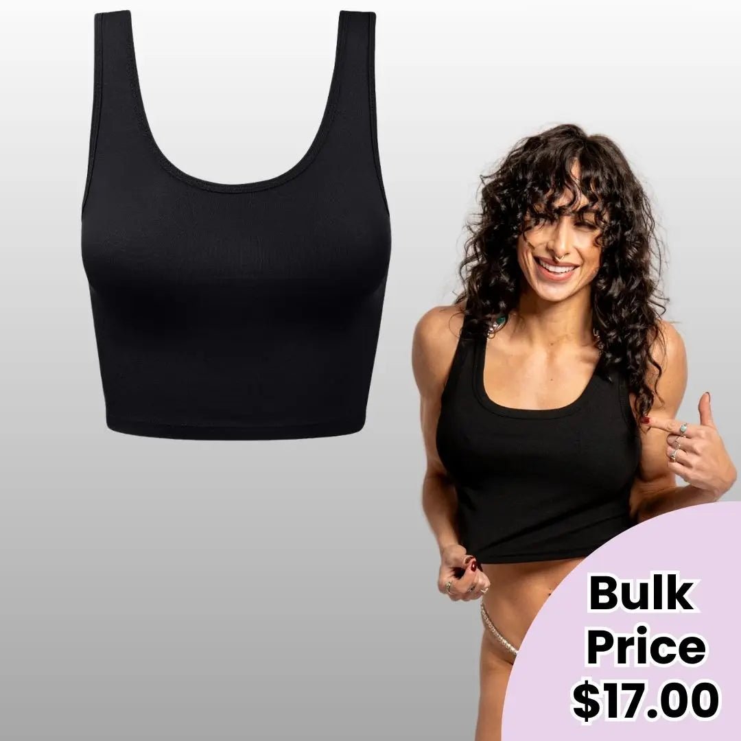 Black Crop Top  Angel Competition BikinisNPC Competition Suits
