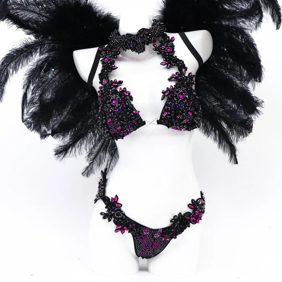 Black Volcano Couture  Angel Competition BikinisNPC Competition Suits