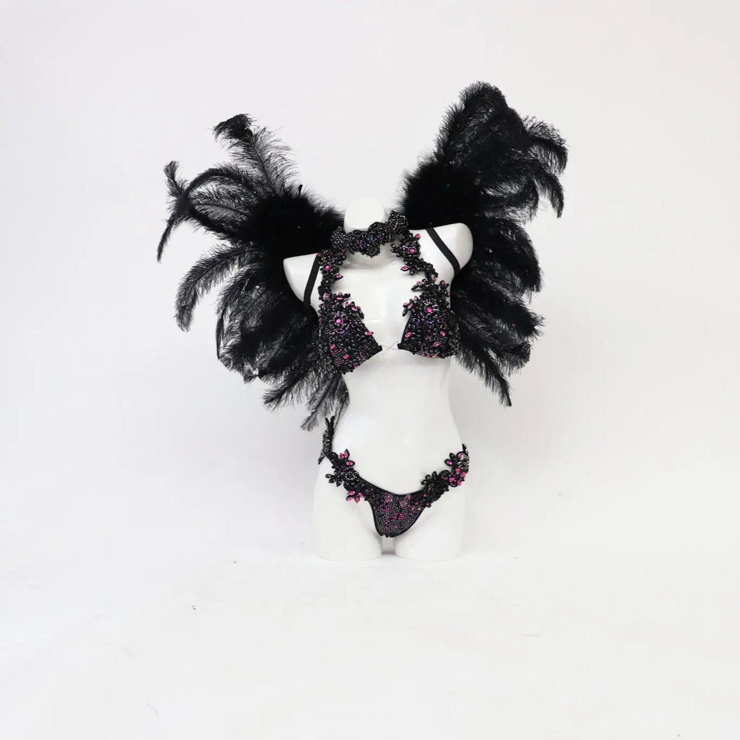 Black Volcano Couture  Angel Competition BikinisNPC Competition Suits