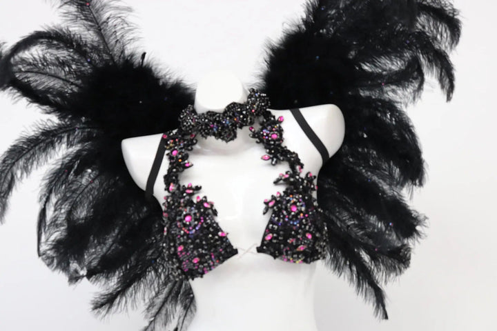 Black Volcano Couture  Angel Competition BikinisNPC Competition Suits