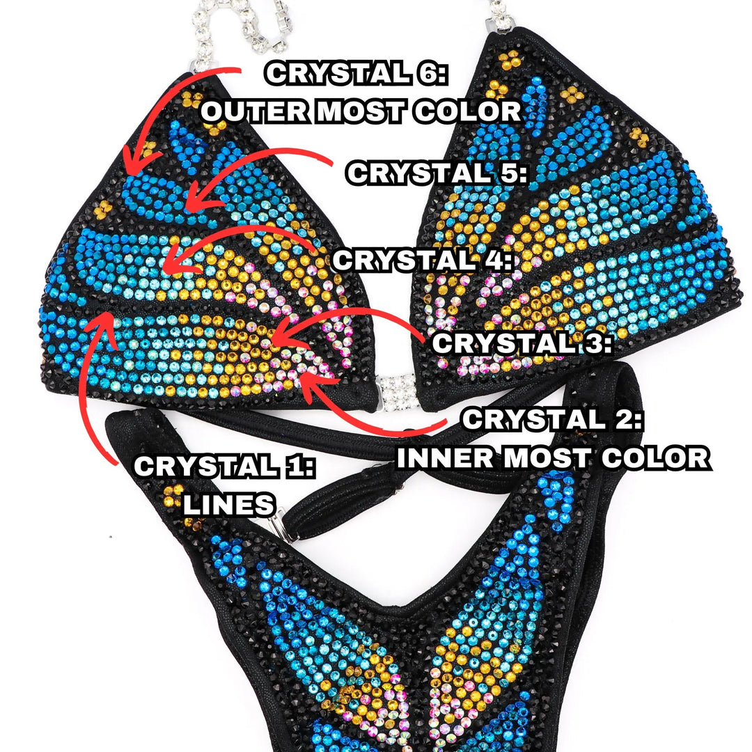 Custom Crystal Monarch  Angel Competition BikinisNPC Competition Suits