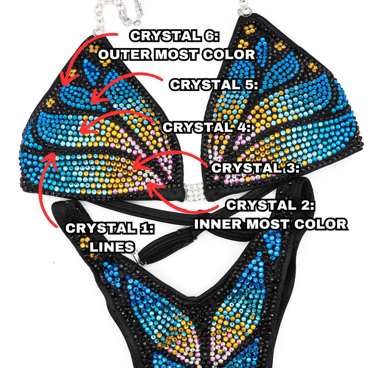 Custom Crystal Monarch  Angel Competition BikinisNPC Competition Suits