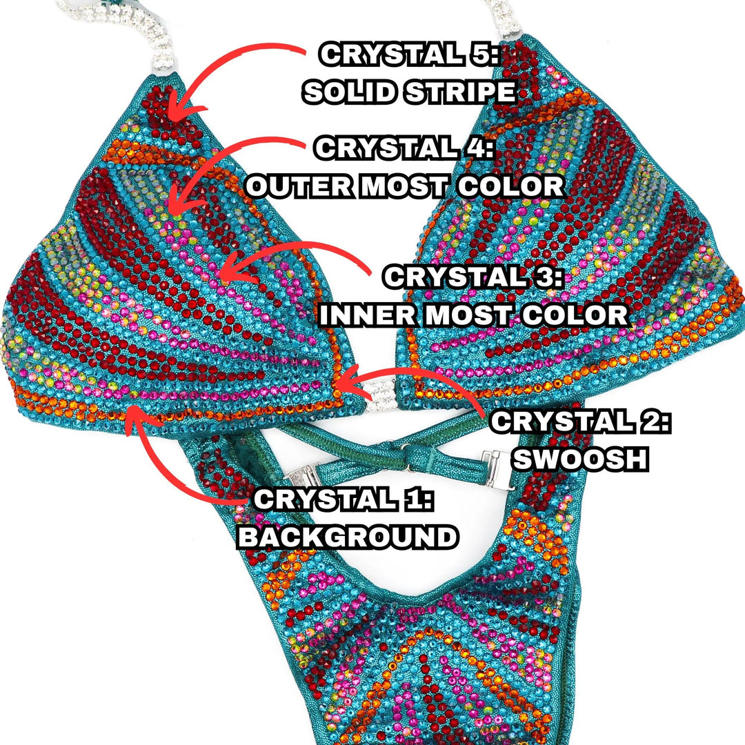Custom Crystal Phoenix  Angel Competition BikinisNPC Competition Suits