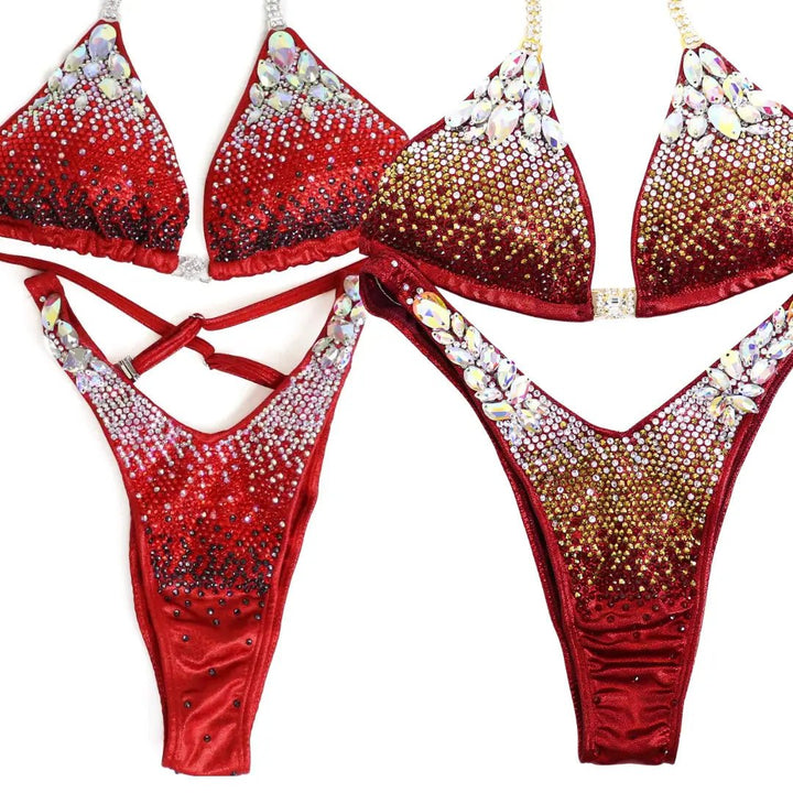 Custom Platinum Gradient  Angel Competition BikinisNPC Competition Suits