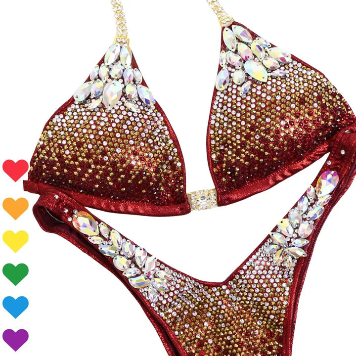 Custom Platinum Gradient  Angel Competition BikinisNPC Competition Suits
