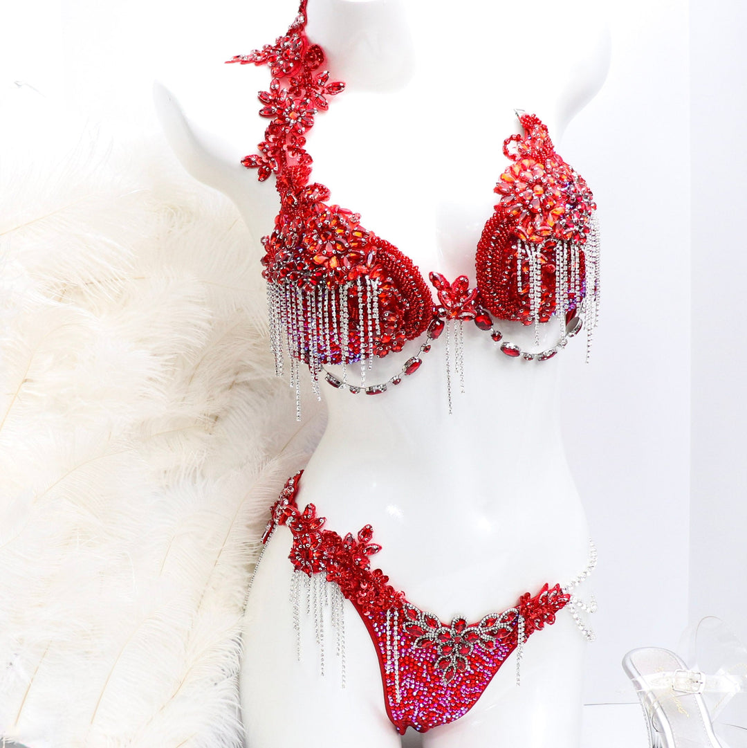 Discover stunning FMG competition bikinis designed to make you shine on stage. Our high-quality, custom-fit bikinis offer exquisite detailing and vibrant colors to ensure you stand out in your next FMG competition.