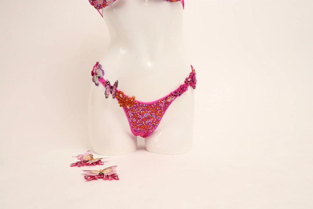 Dustee's Pink Butterfly Couture  Angel Competition BikinisNPC Competition Suits
