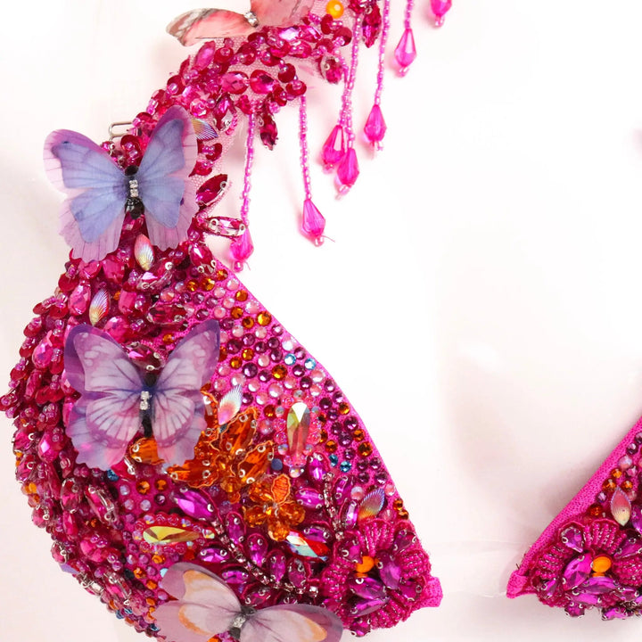 Dustee's Pink Butterfly Couture  Angel Competition BikinisNPC Competition Suits