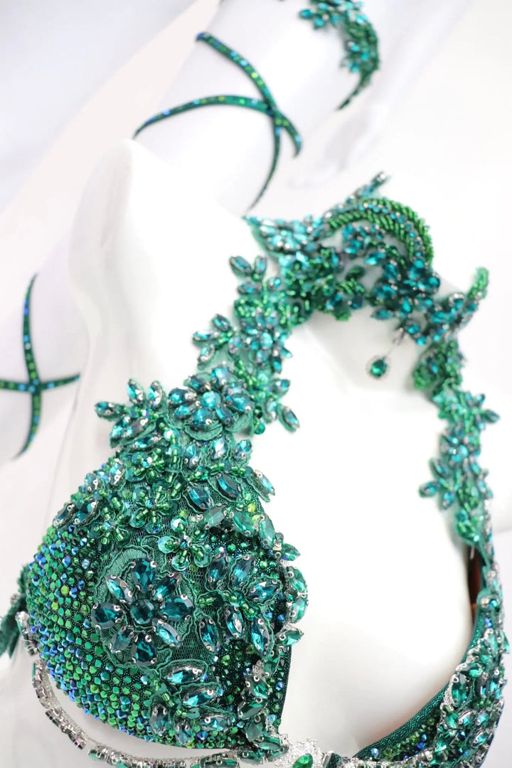 Holly's Emerald Goddess Couture  Angel Competition BikinisNPC Competition Suits