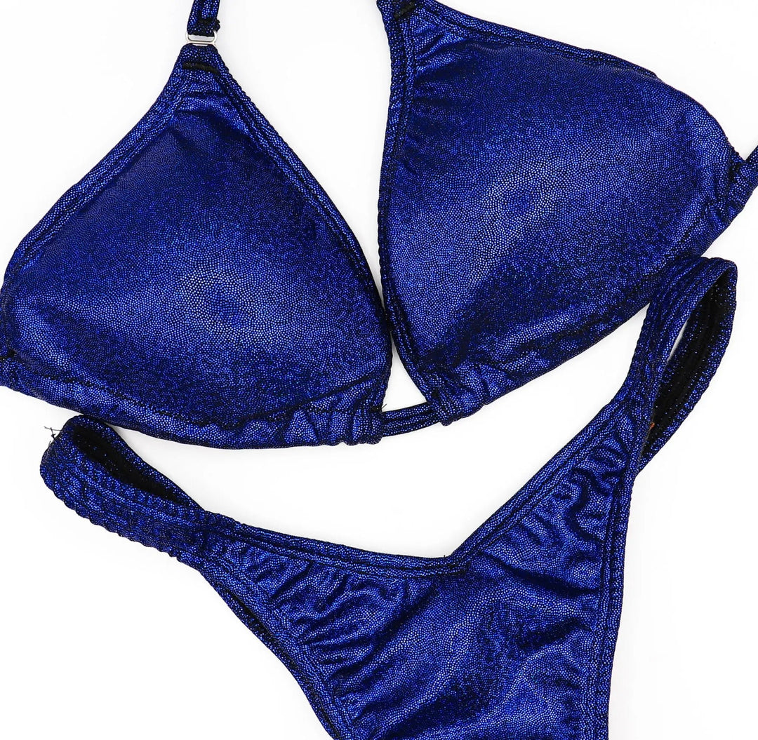 Hologram Dark Blue Posing Practice Suit  Angel Competition BikinisNPC Competition Suits