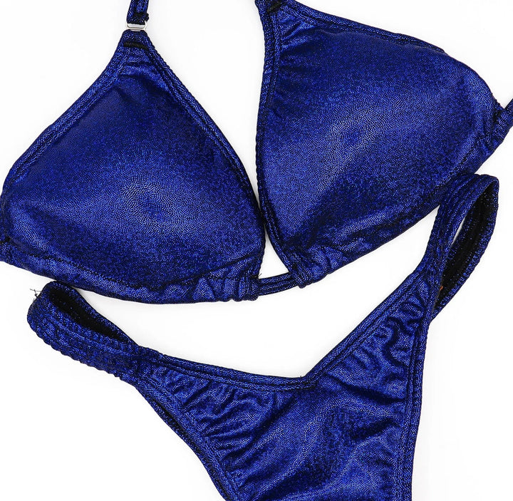Hologram Dark Blue Posing Practice Suit  Angel Competition BikinisNPC Competition Suits