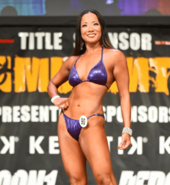 Hologram Eggplant Fit Model Competition Suit - Angel Competition Bikinis #competition_suit