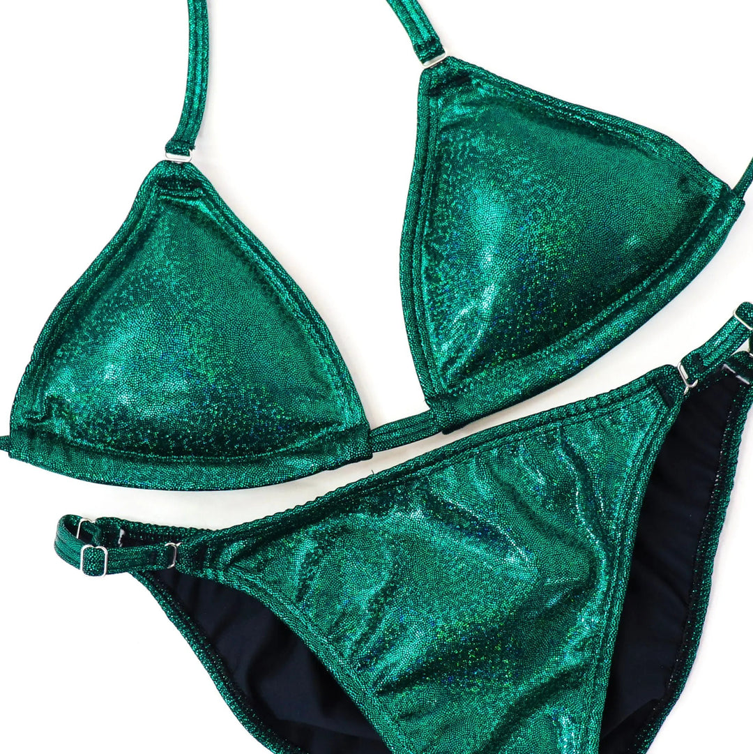 Hologram Emerald Fit Model Competition Suit  Angel Competition BikinisNPC Competition Suits