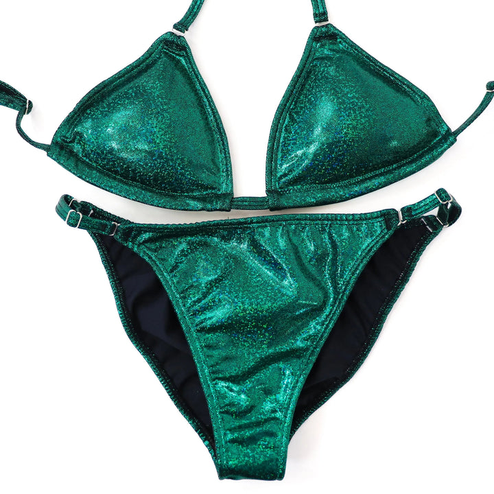 Hologram Emerald Fit Model Competition Suit  Angel Competition BikinisNPC Competition Suits