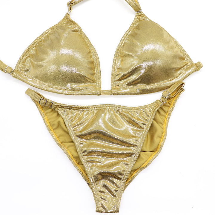 Hologram Gold Fit Model Competition Suit - Angel Competition Bikinis competition_suit