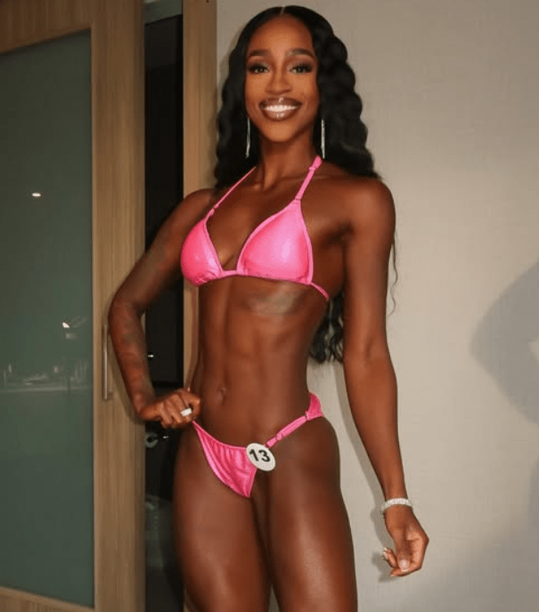 Hologram Pink Fit Model Competition Suit - Angel Competition Bikinis #competition_suit
