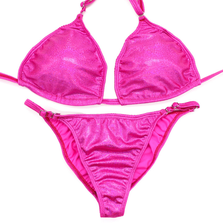 Hologram Pink Fit Model Competition Suit - Angel Competition Bikinis competition_suit