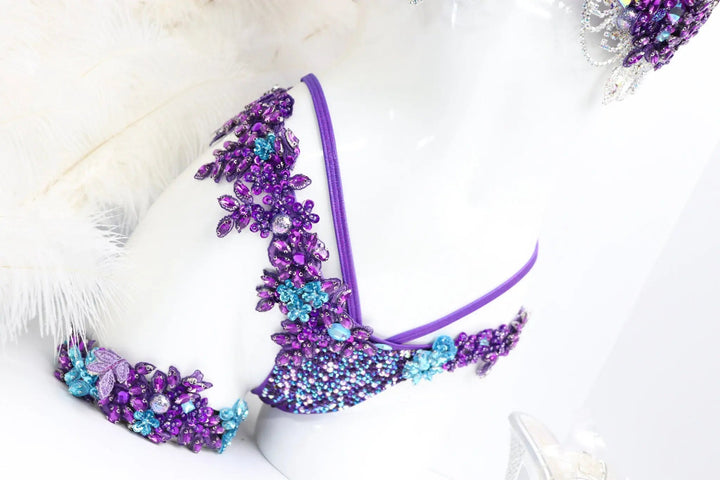 Ivana's Purple Mermaid Couture  Angel Competition BikinisNPC Competition Suits