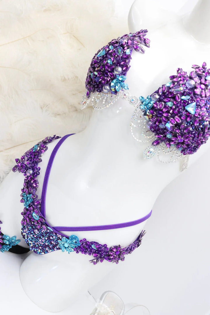 Ivana's Purple Mermaid Couture  Angel Competition BikinisNPC Competition Suits