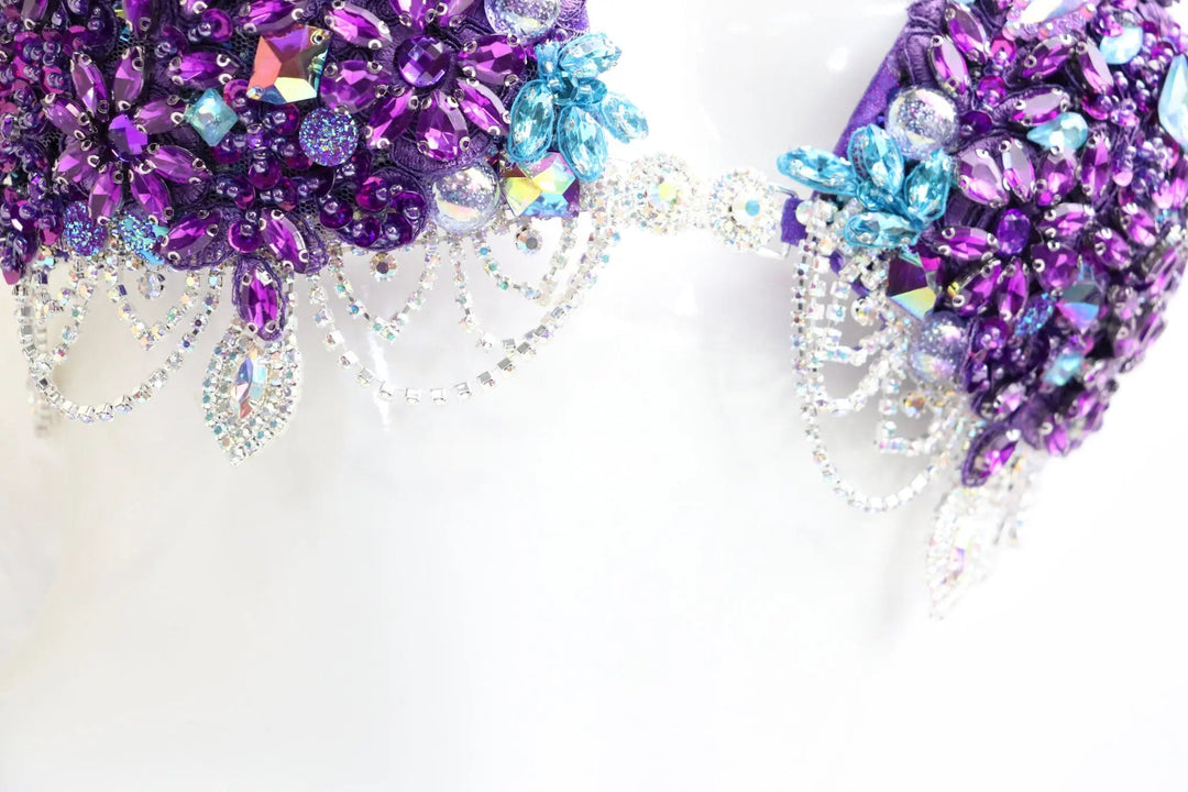 Ivana's Purple Mermaid Couture  Angel Competition BikinisNPC Competition Suits