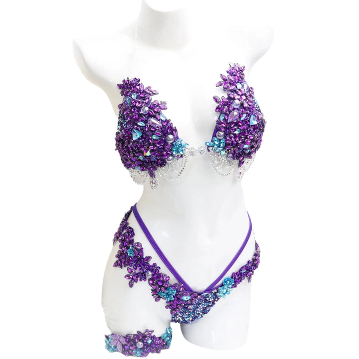 Ivana's Purple Mermaid Couture  Angel Competition BikinisNPC Competition Suits