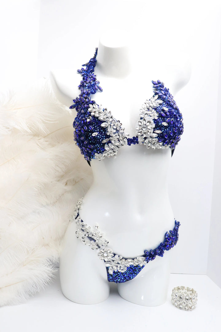 Jennifer's Dallas Blue Couture  Angel Competition BikinisNPC Competition Suits