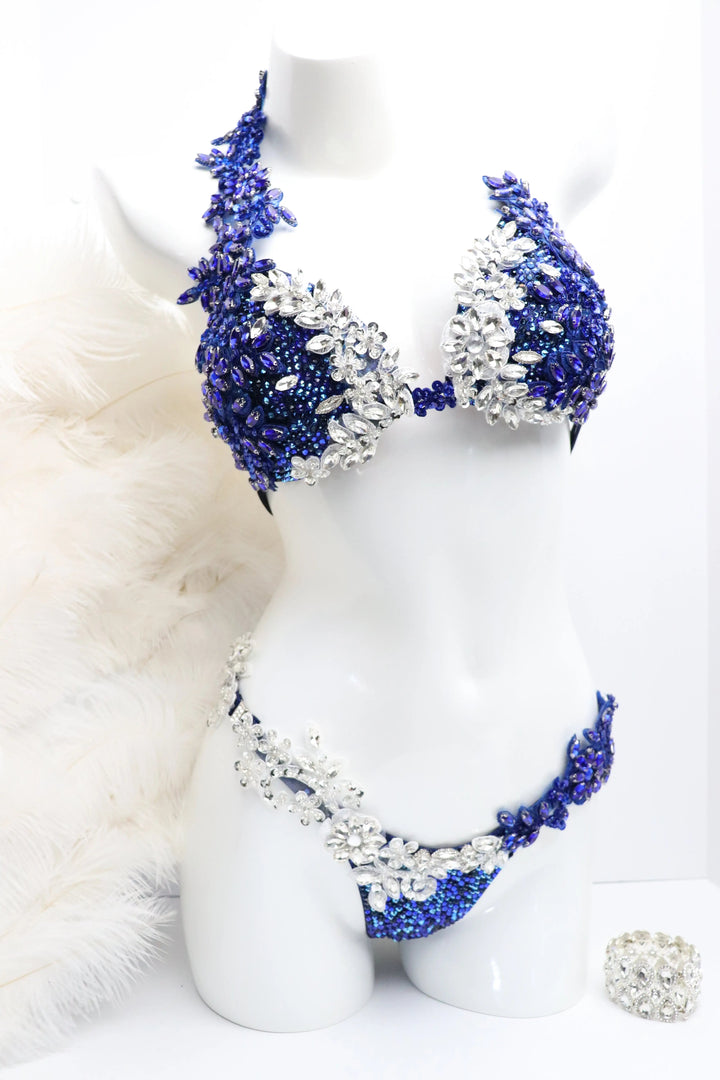 Jennifer's Dallas Blue Couture  Angel Competition BikinisNPC Competition Suits
