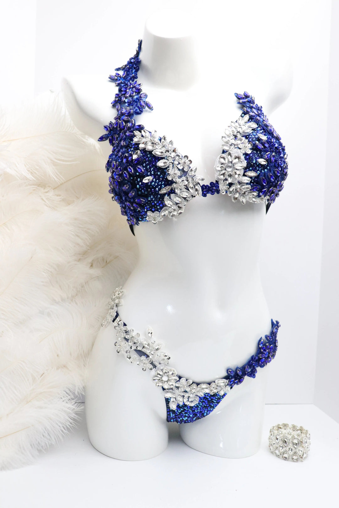 Jennifer's Dallas Blue Couture  Angel Competition BikinisNPC Competition Suits