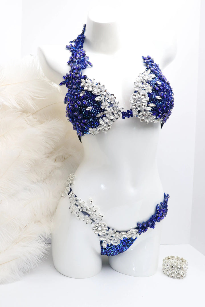 Jennifer's Dallas Blue Couture  Angel Competition BikinisNPC Competition Suits