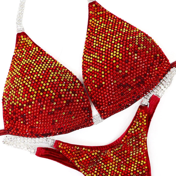 Julia’s Phoenix Velvet Gradient  Angel Competition BikinisNPC Competition Suits