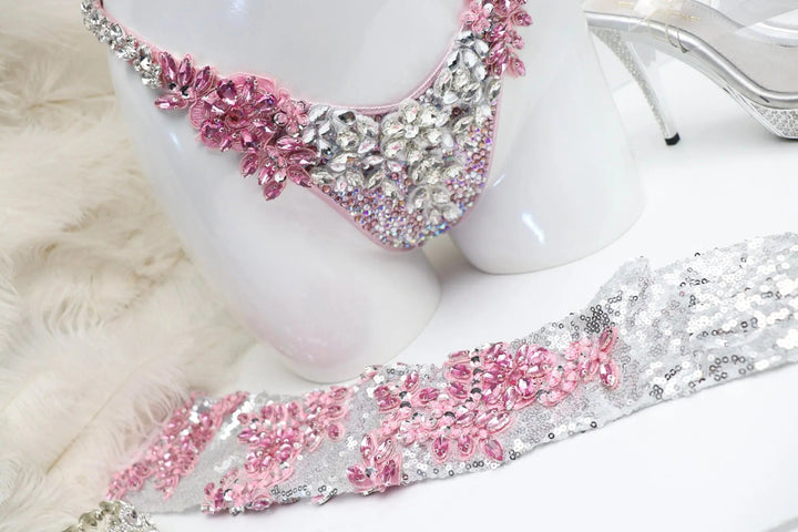 Light Pink Swan Couture  Angel Competition BikinisNPC Competition Suits