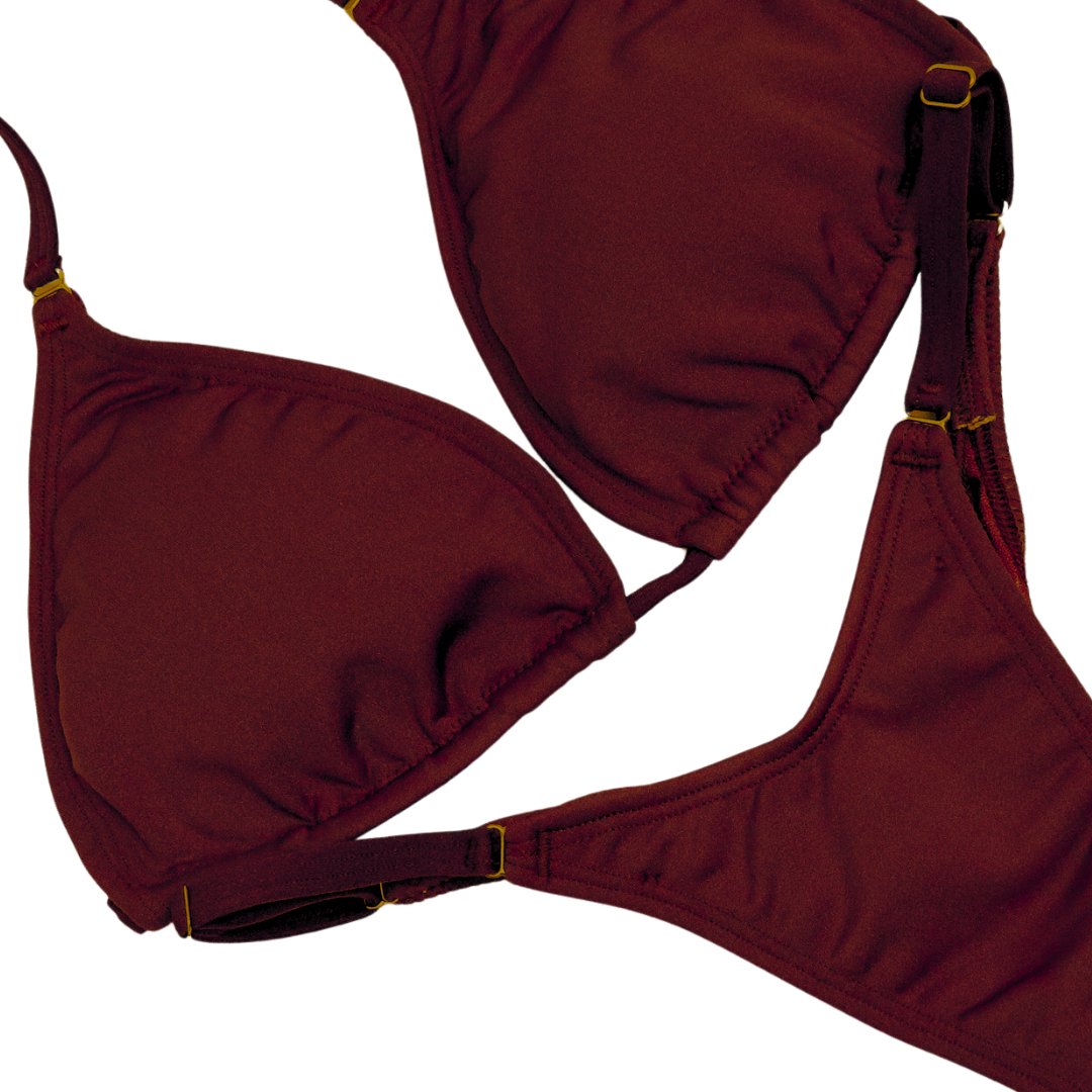 Matte Maroon Posing Practice Suit