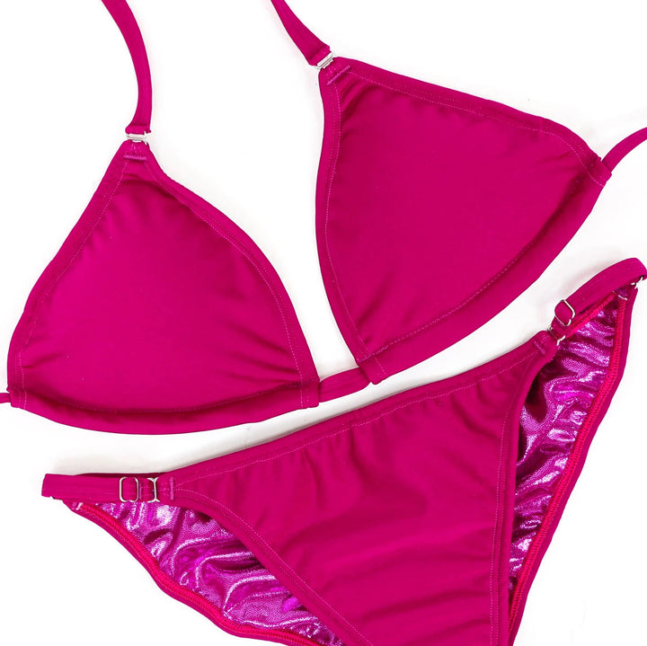 Matte Mulberry Fit Model Competition Suit  Angel Competition BikinisNPC Competition Suits